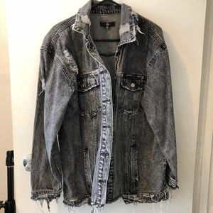 Missguided oversized denim jacket